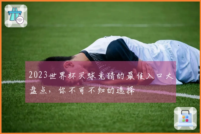 2023世界杯买球竞猜的最佳入口大盘点，你不可不知的选择